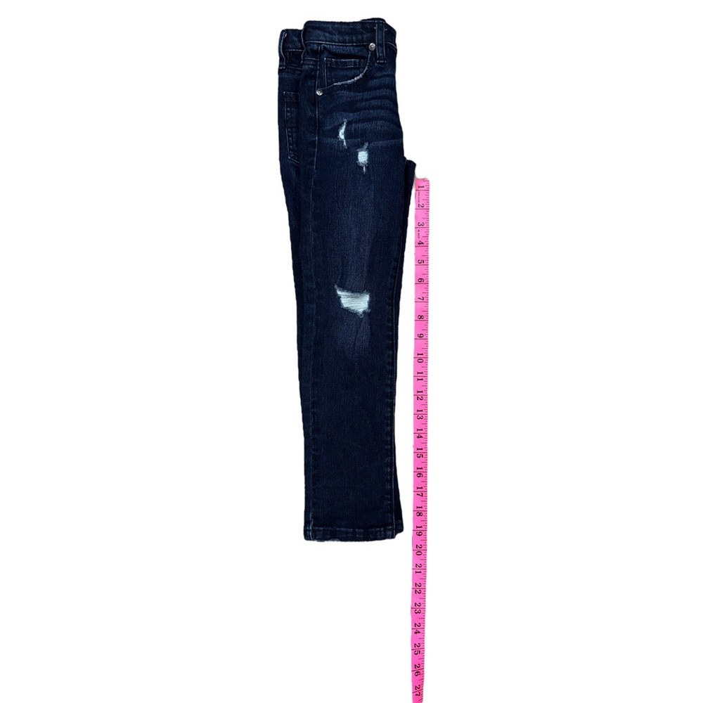 (B) Guess Dark Wash Ripped (6) Boys Pants - Picture 3 of 7